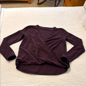 Lululemon Women's Wrap Top in Deep Purple